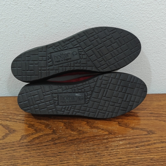 Hotter Angel Loafer Suede Size US 10 UK 8 Flats Red Hot England Coquette - Picture 7 of 10